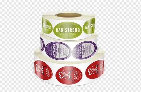 custom oval roll label