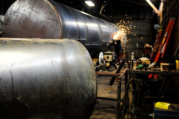 Aluminum fuel tank fabrication
