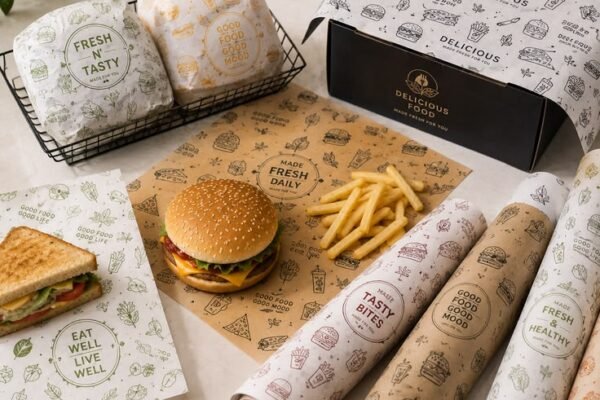 Custom printed greaseproof paper