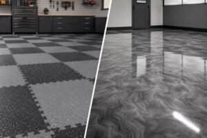 Epoxy Floor Tiles vs Poured Epoxy Flooring