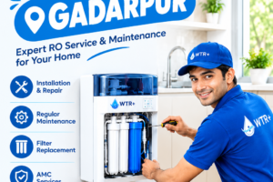 RO services in Gadarpur by WTR+ for water purifier installation, repair, maintenance, filter replacement, and AMC services.