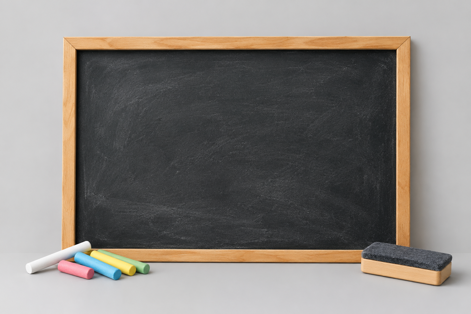blackboard and chalk