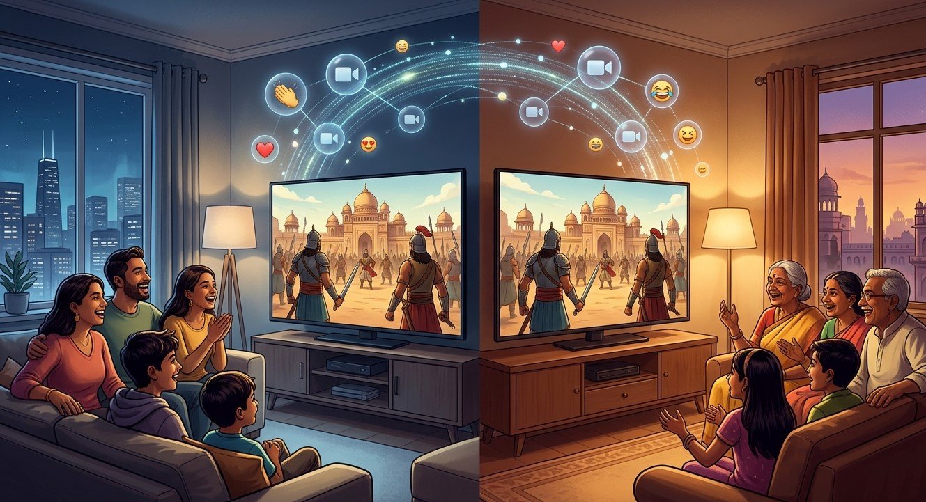 Can I Watch the Same Show at the Same Time as Relatives in India?